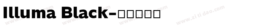 Illuma Black字体转换